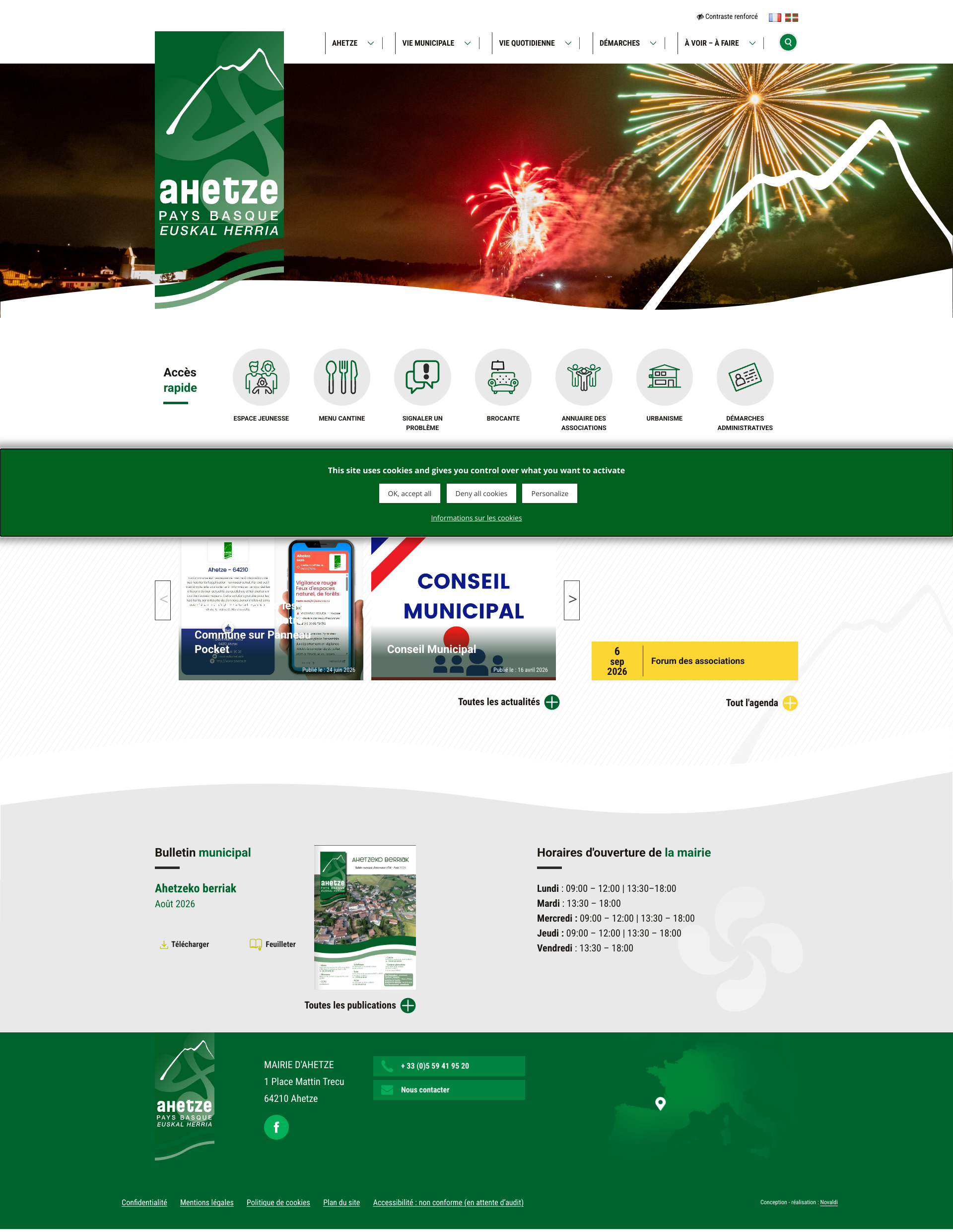 Aperçu du site
