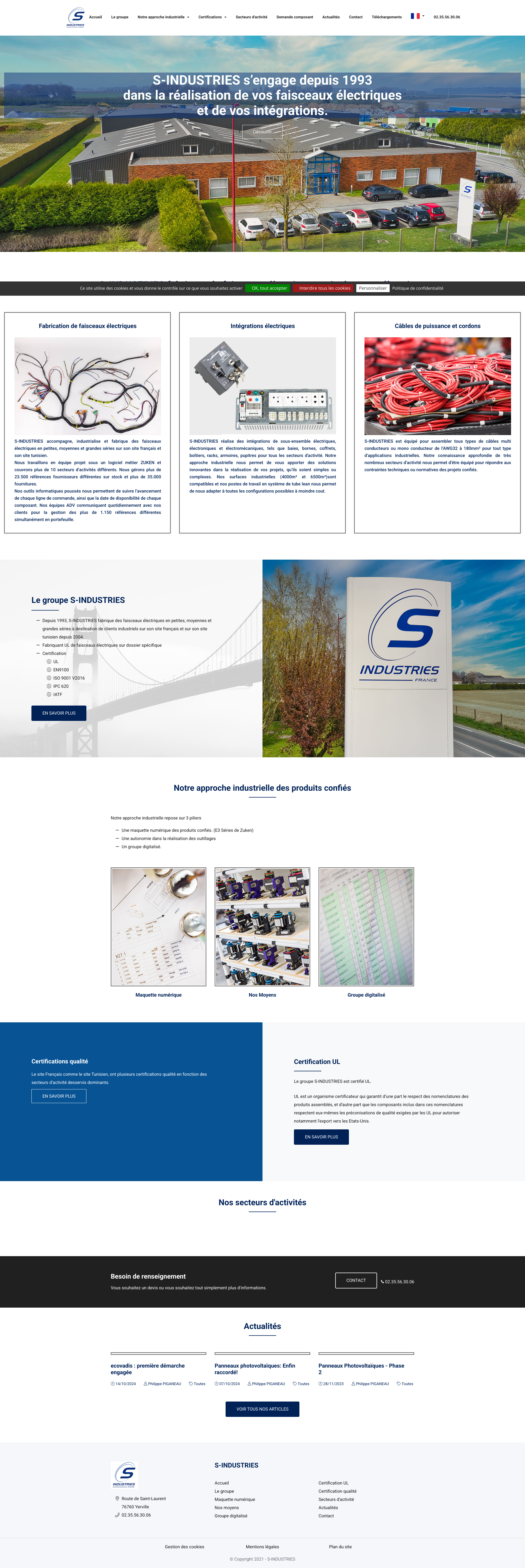 Aperçu du site