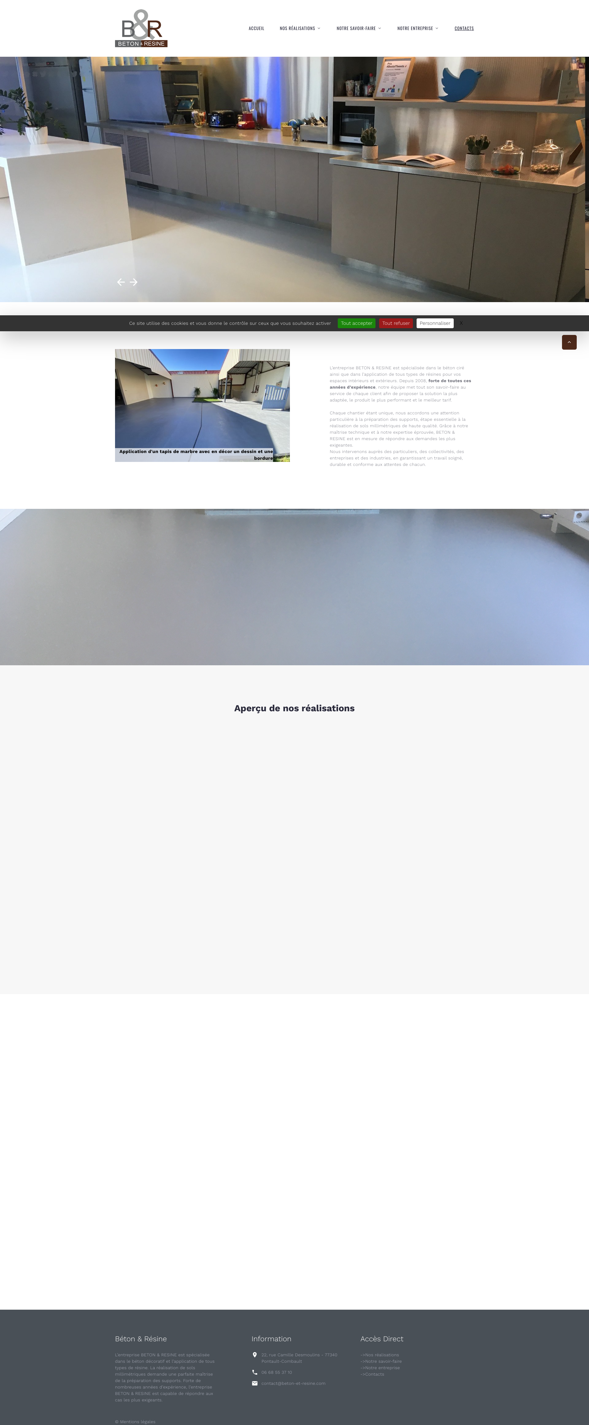 Aperçu du site