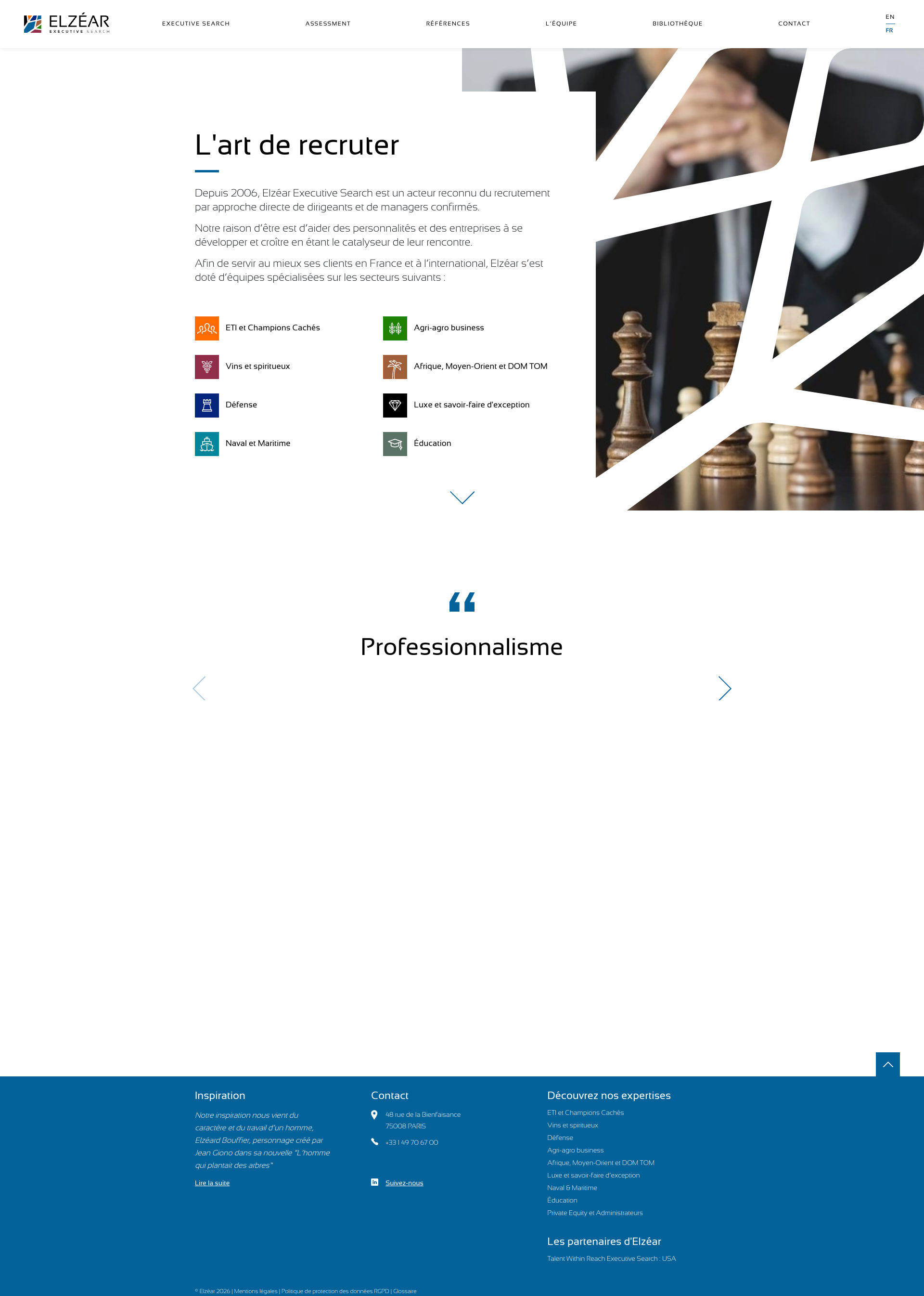 Aperçu du site
