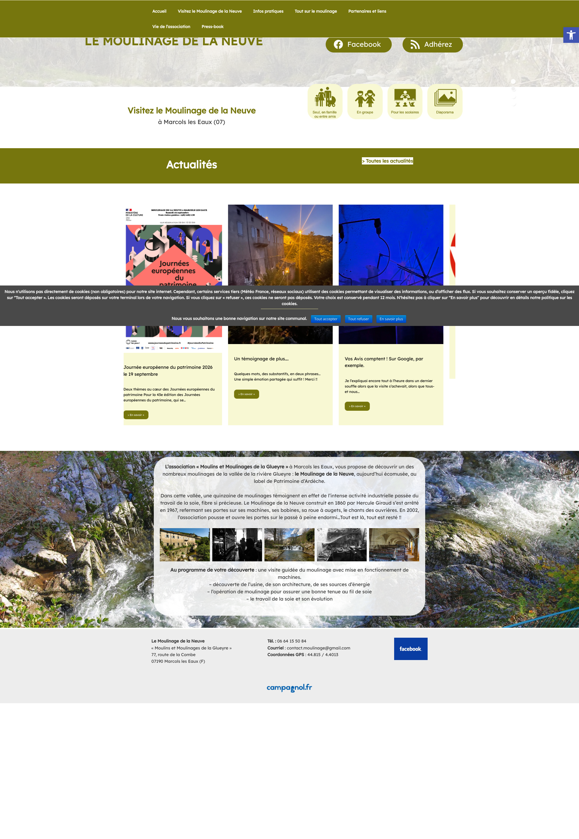 Aperçu du site