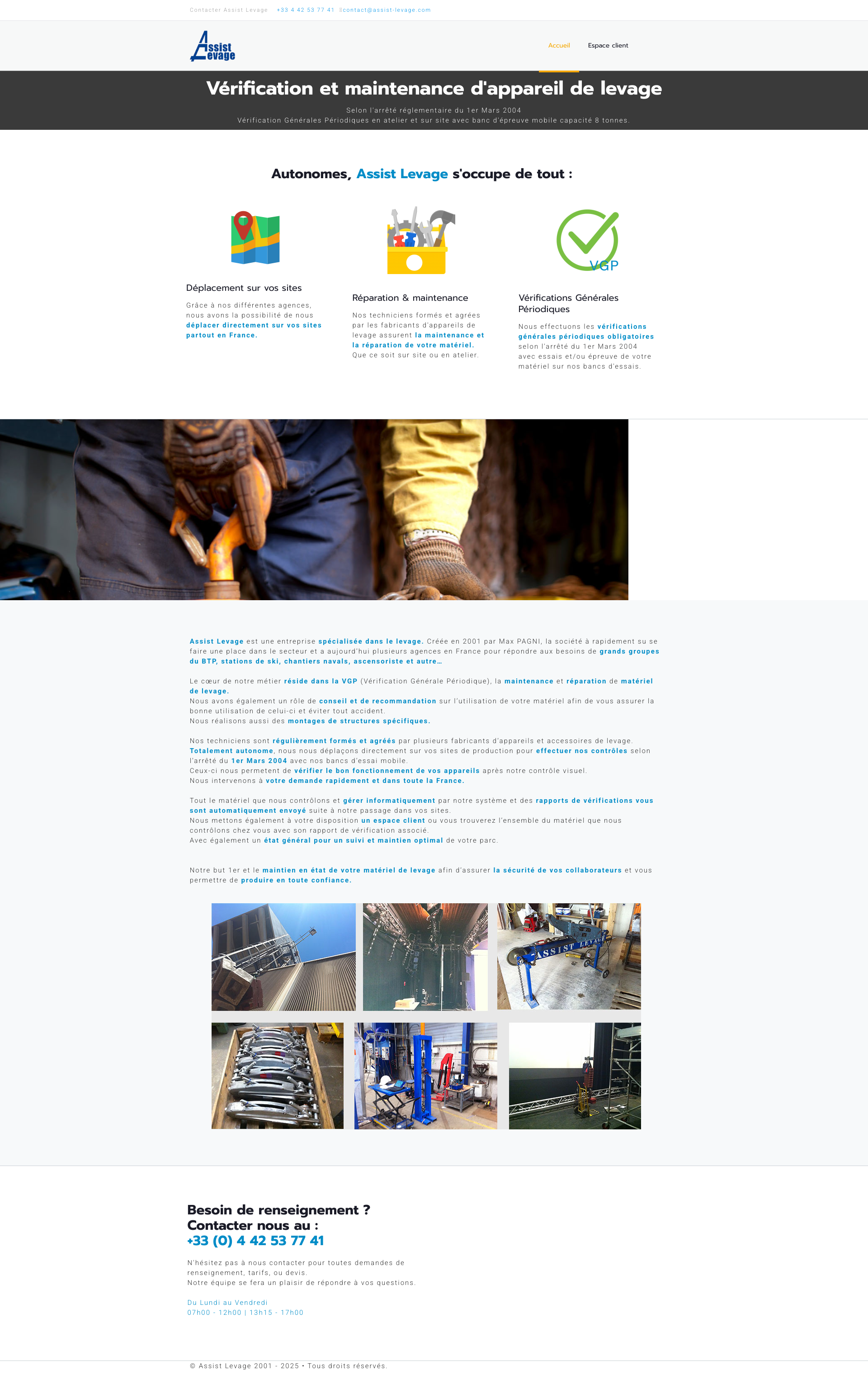 Aperçu du site