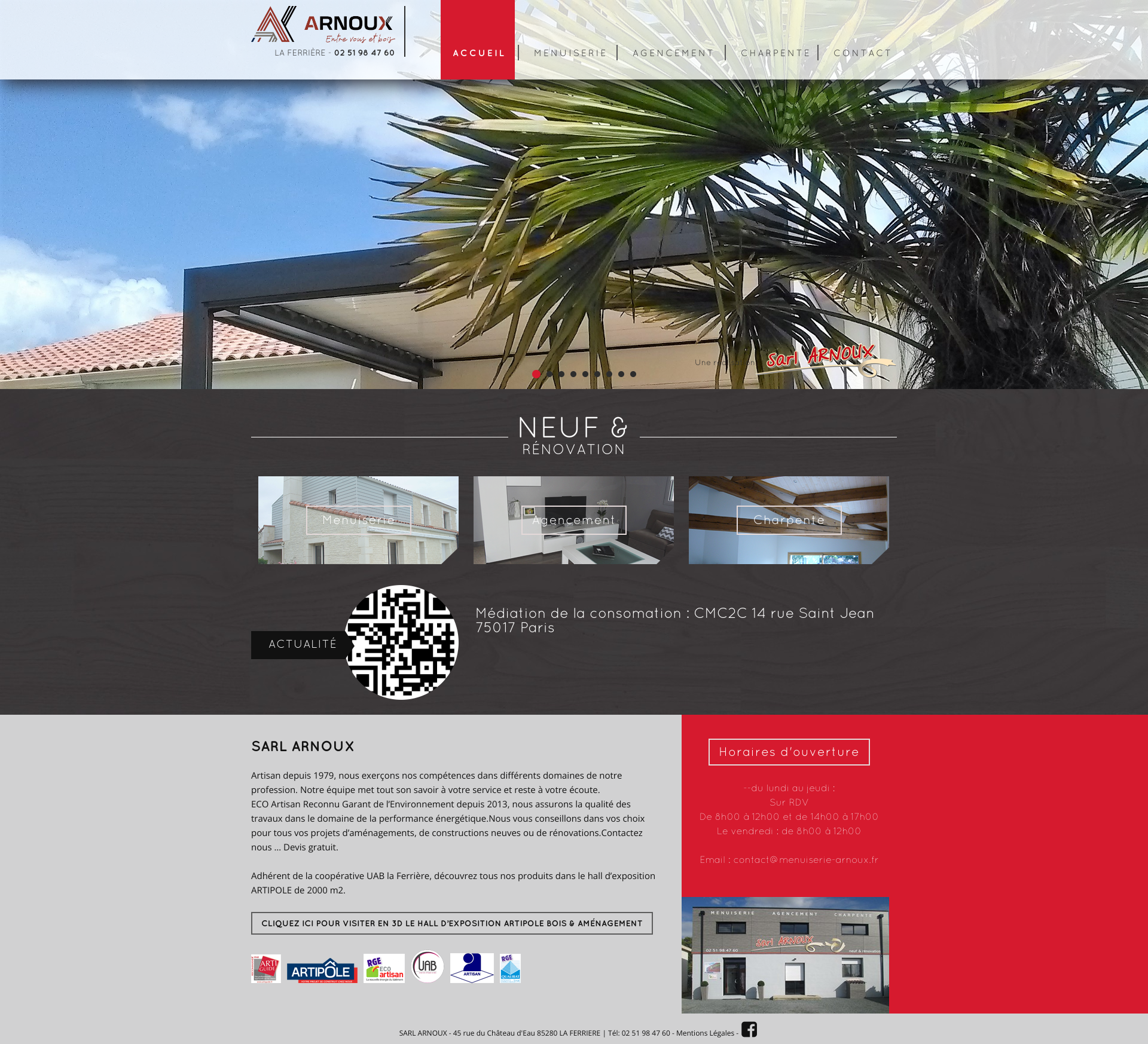 Aperçu du site