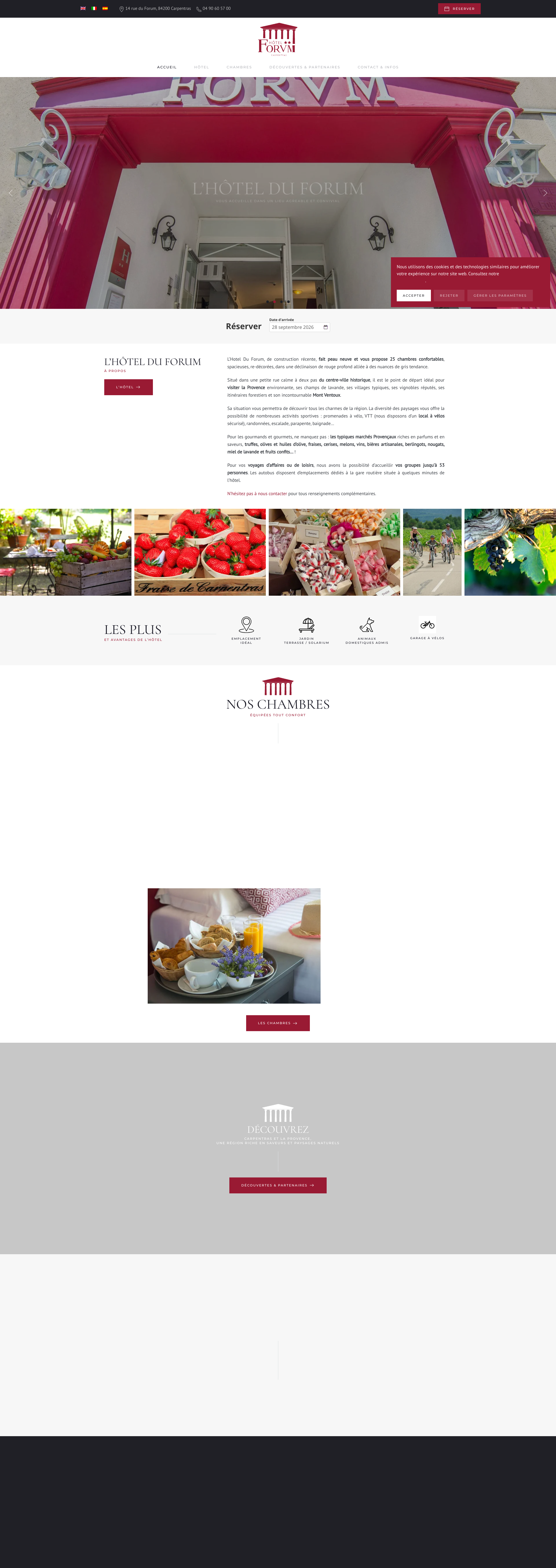 Aperçu du site
