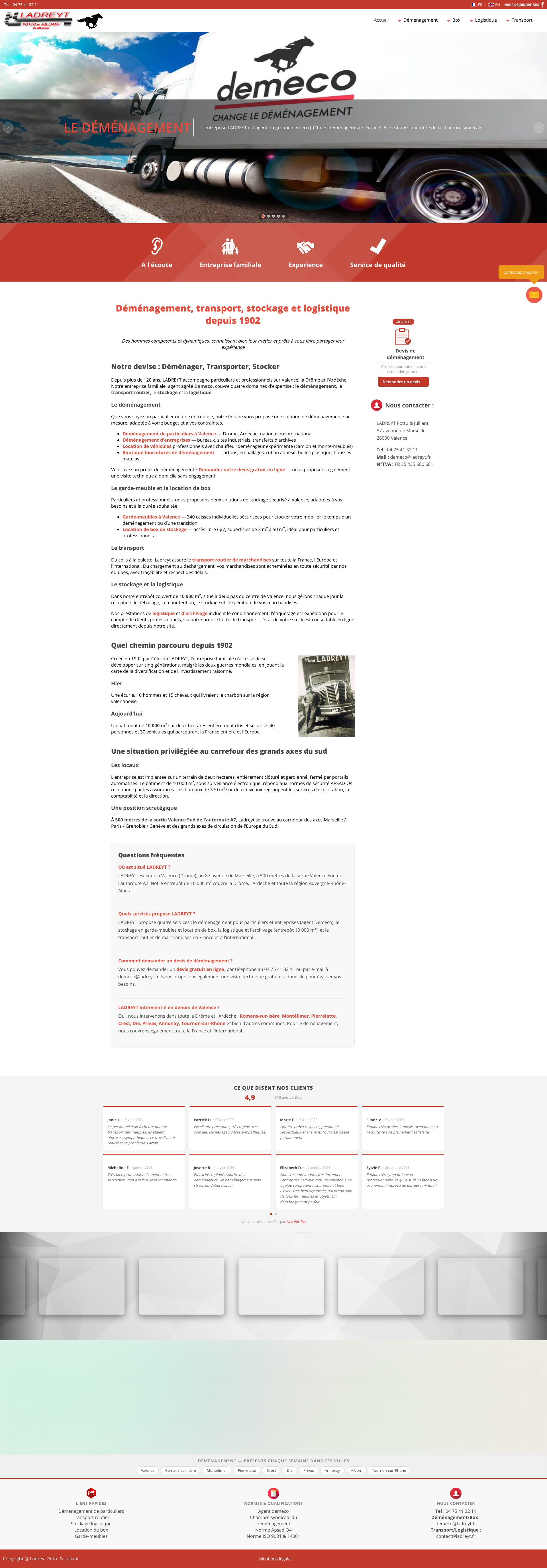 Aperçu du site