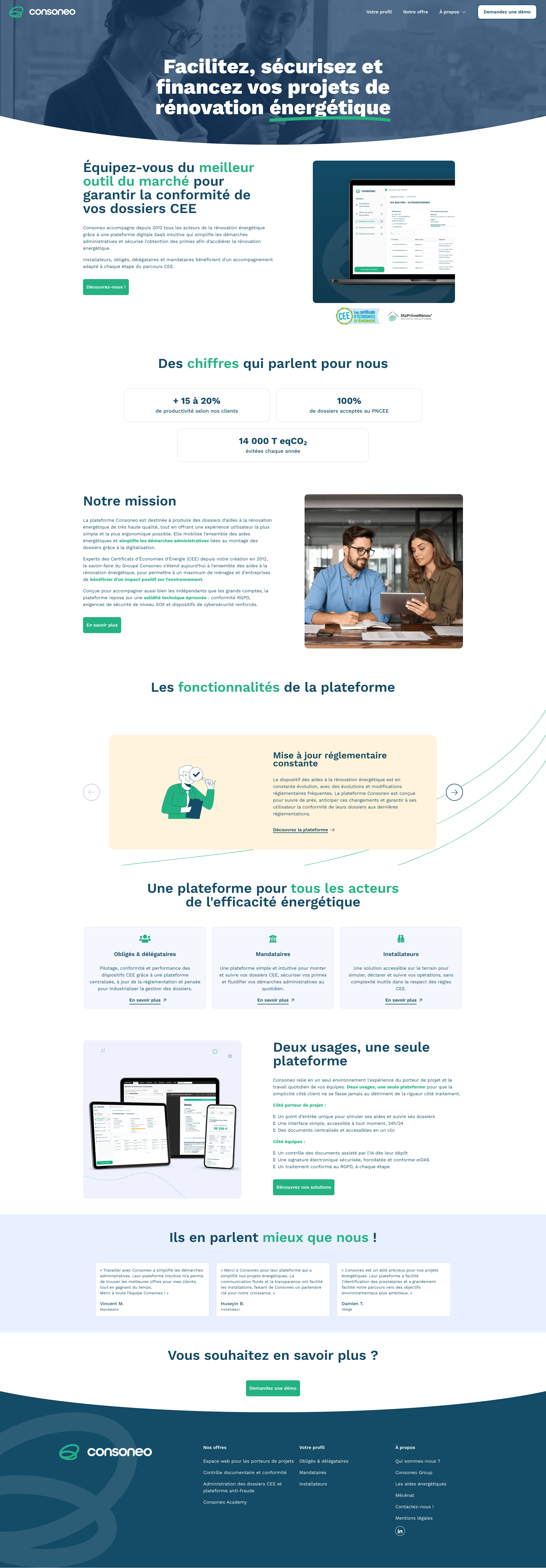 Aperçu du site