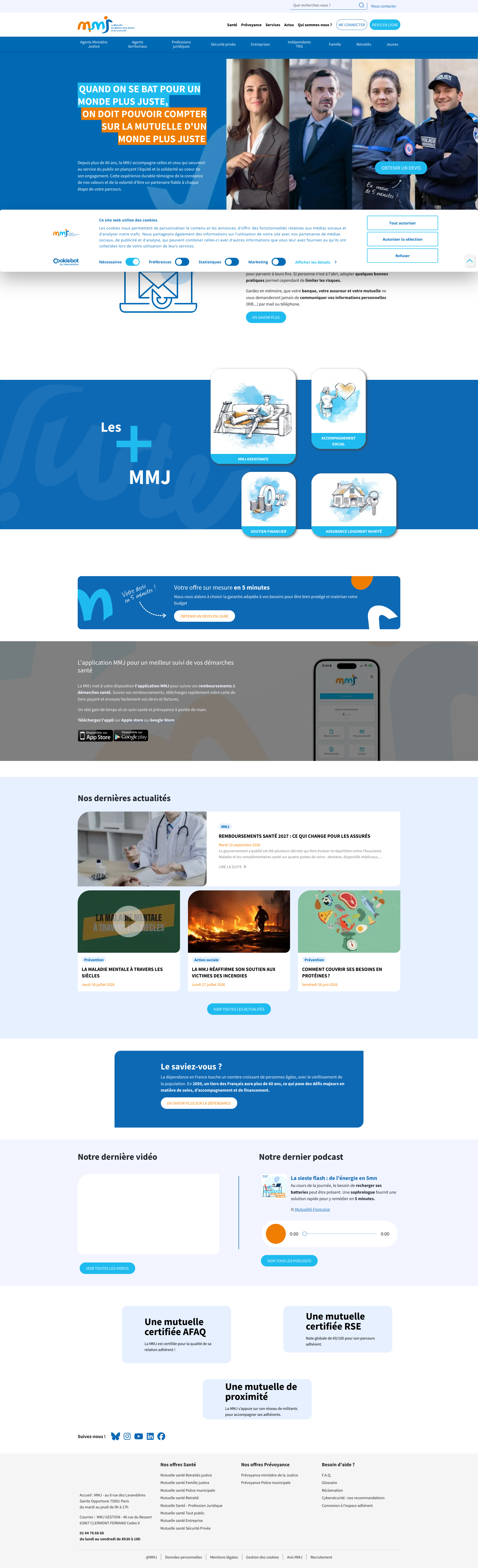 Aperçu du site