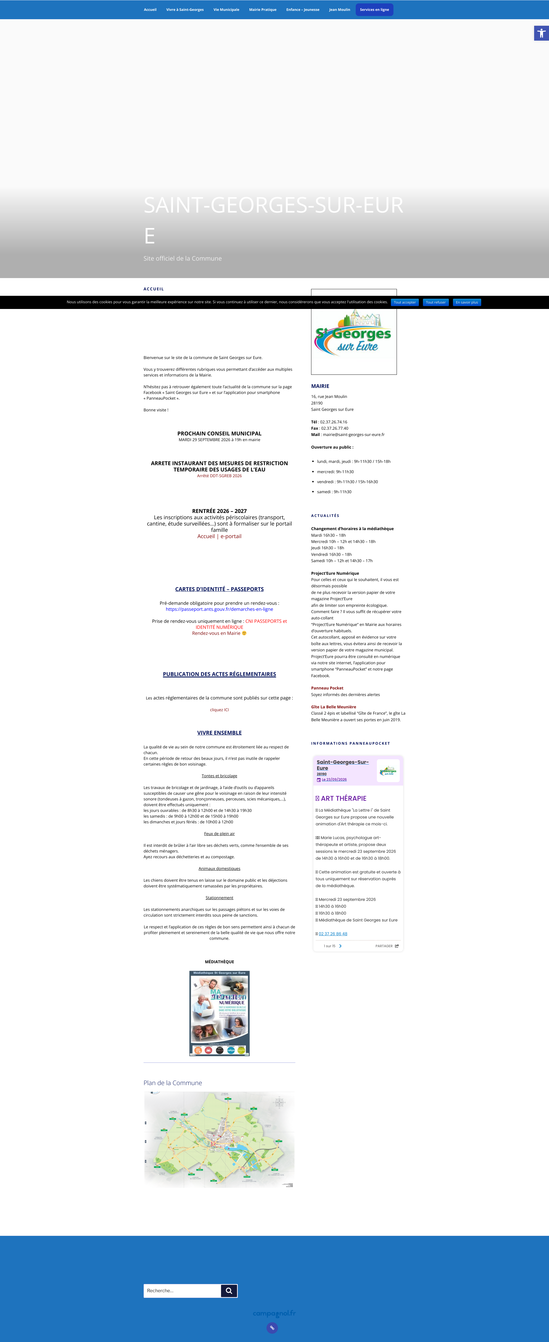 Aperçu du site