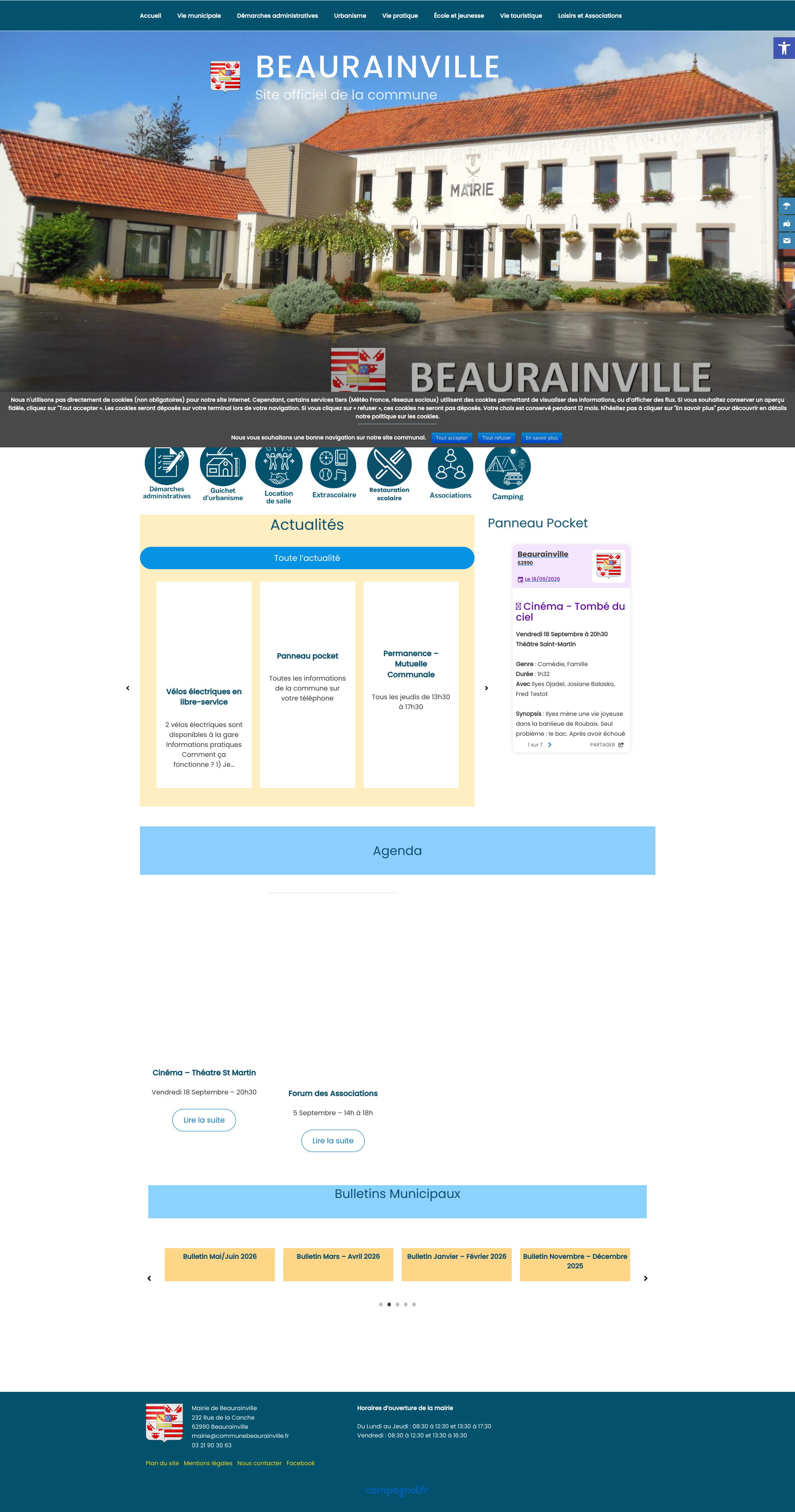 Aperçu du site