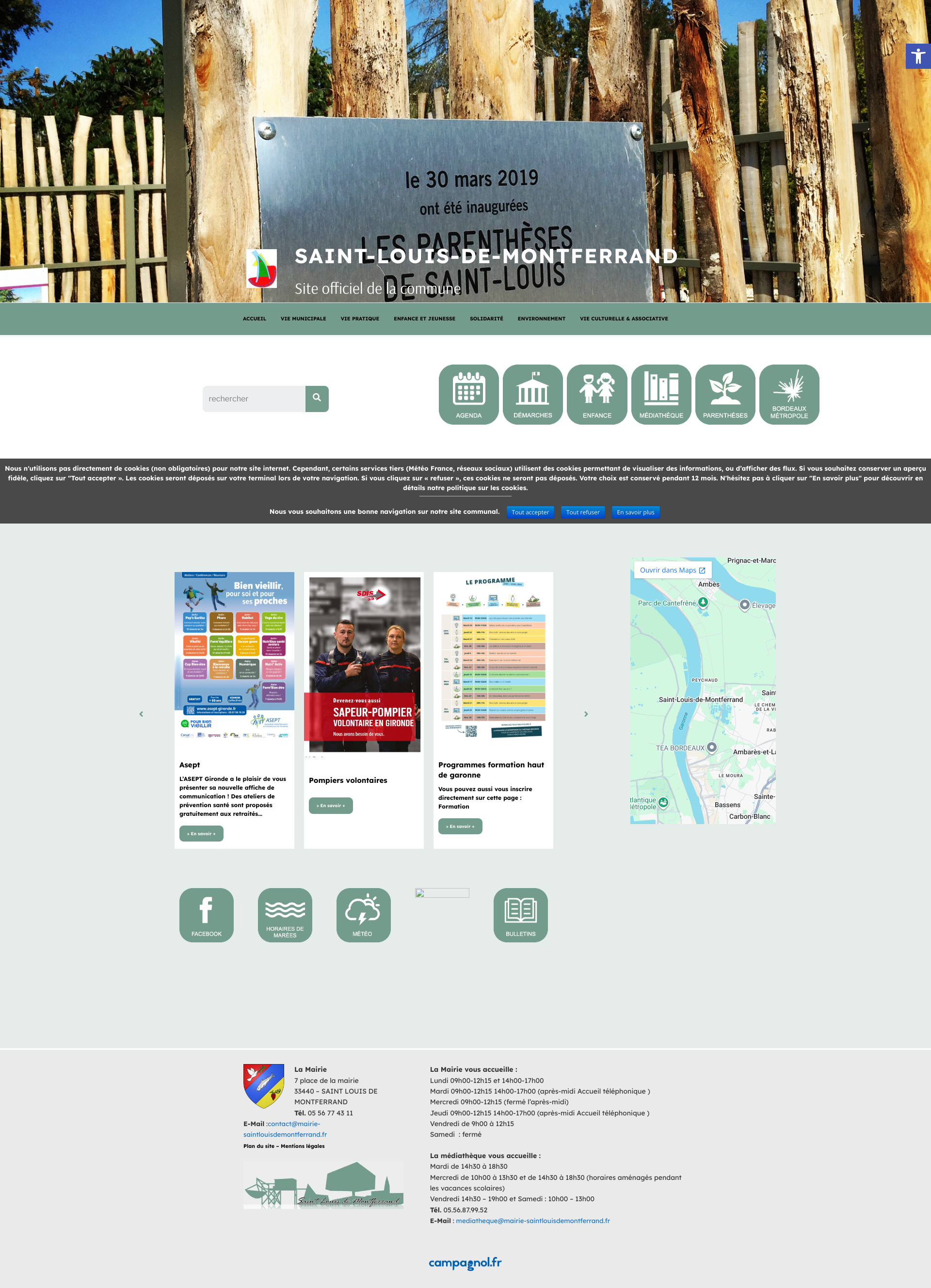 Aperçu du site