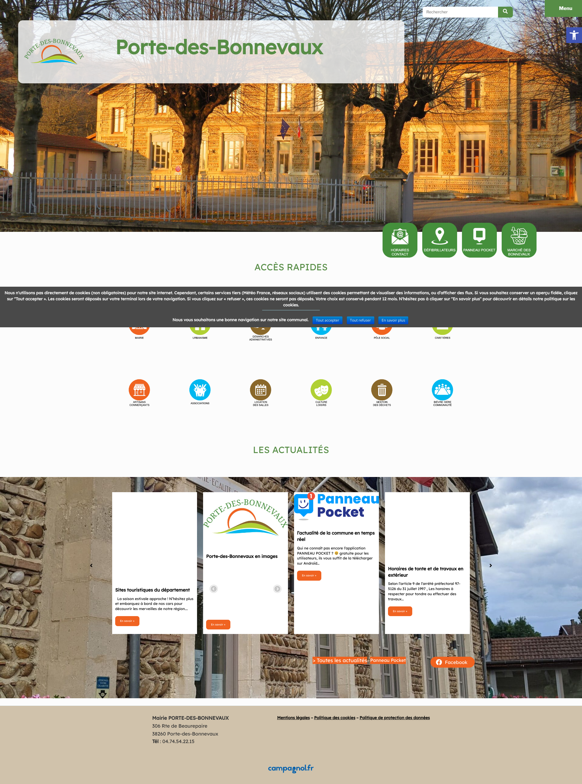 Aperçu du site