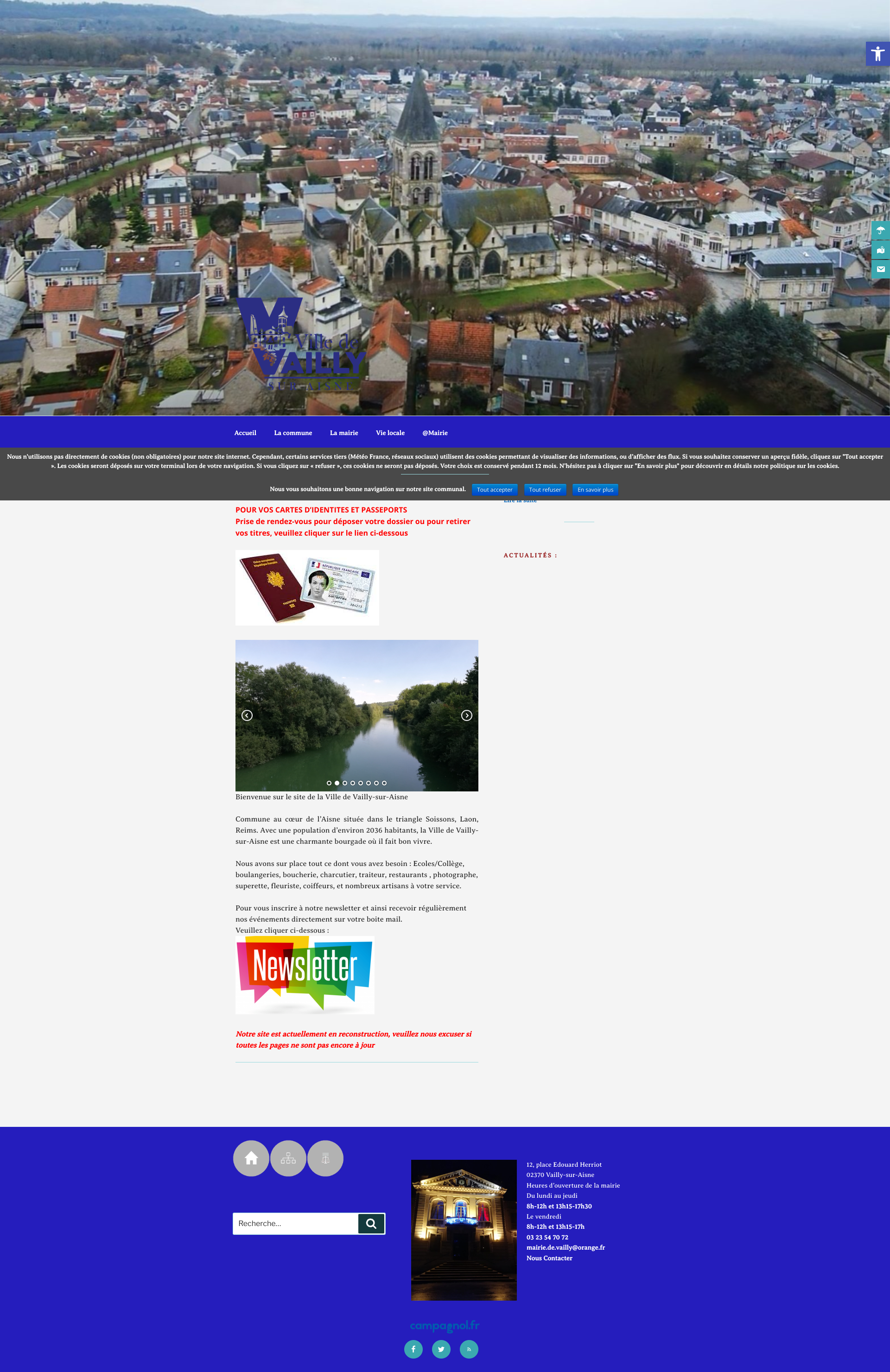 Aperçu du site
