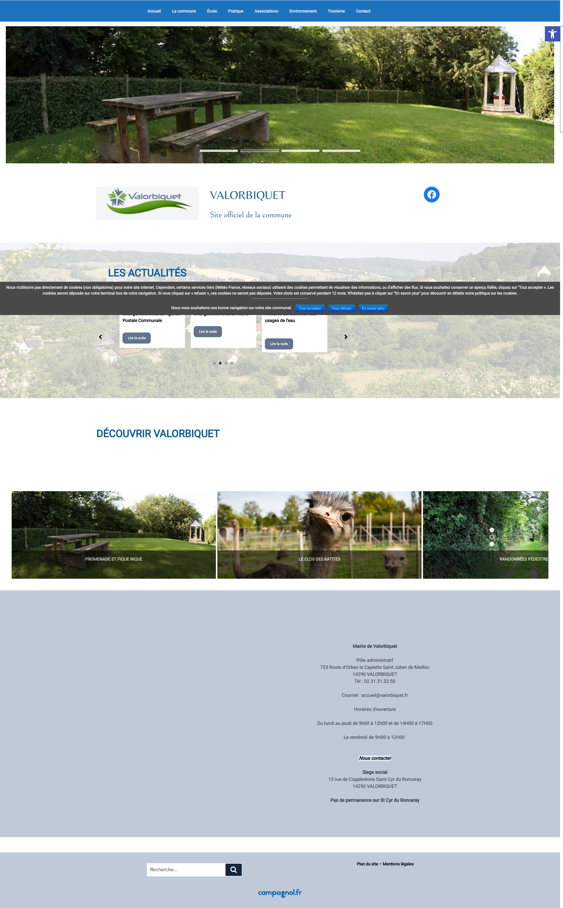 Aperçu du site