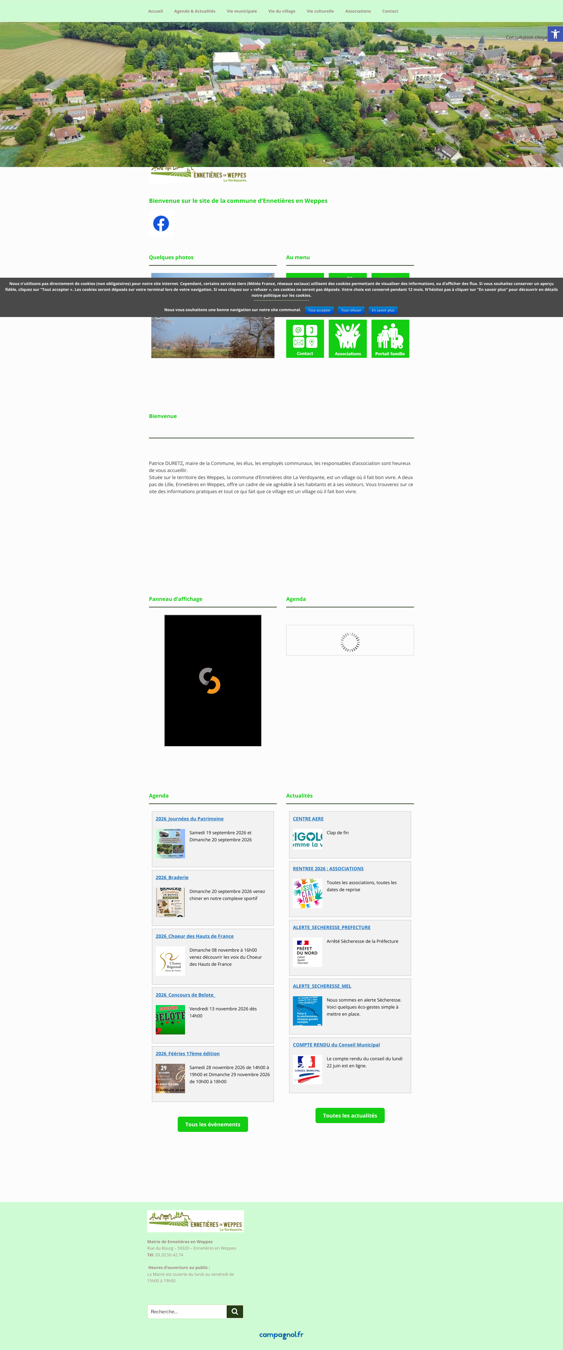 Aperçu du site