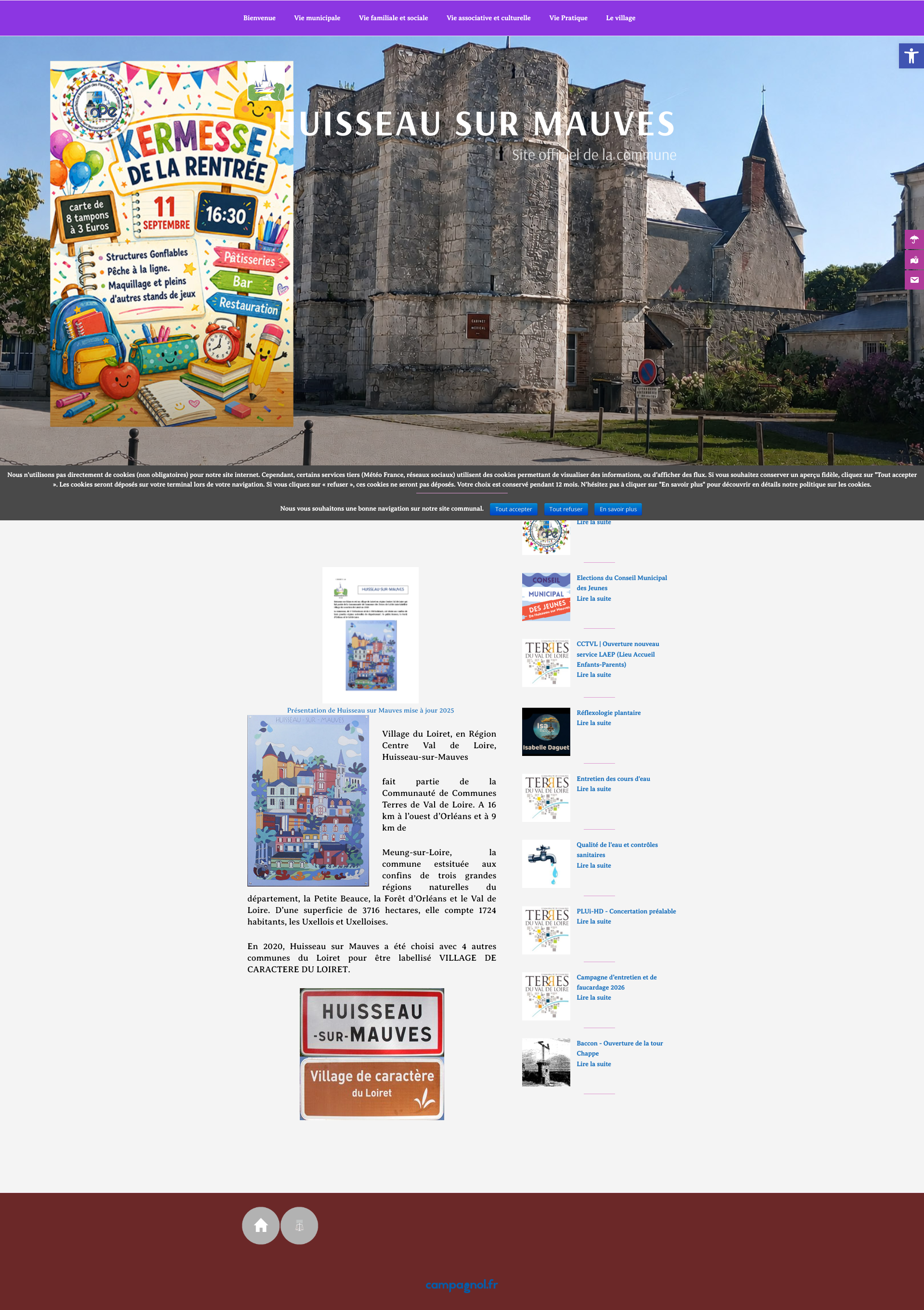 Aperçu du site