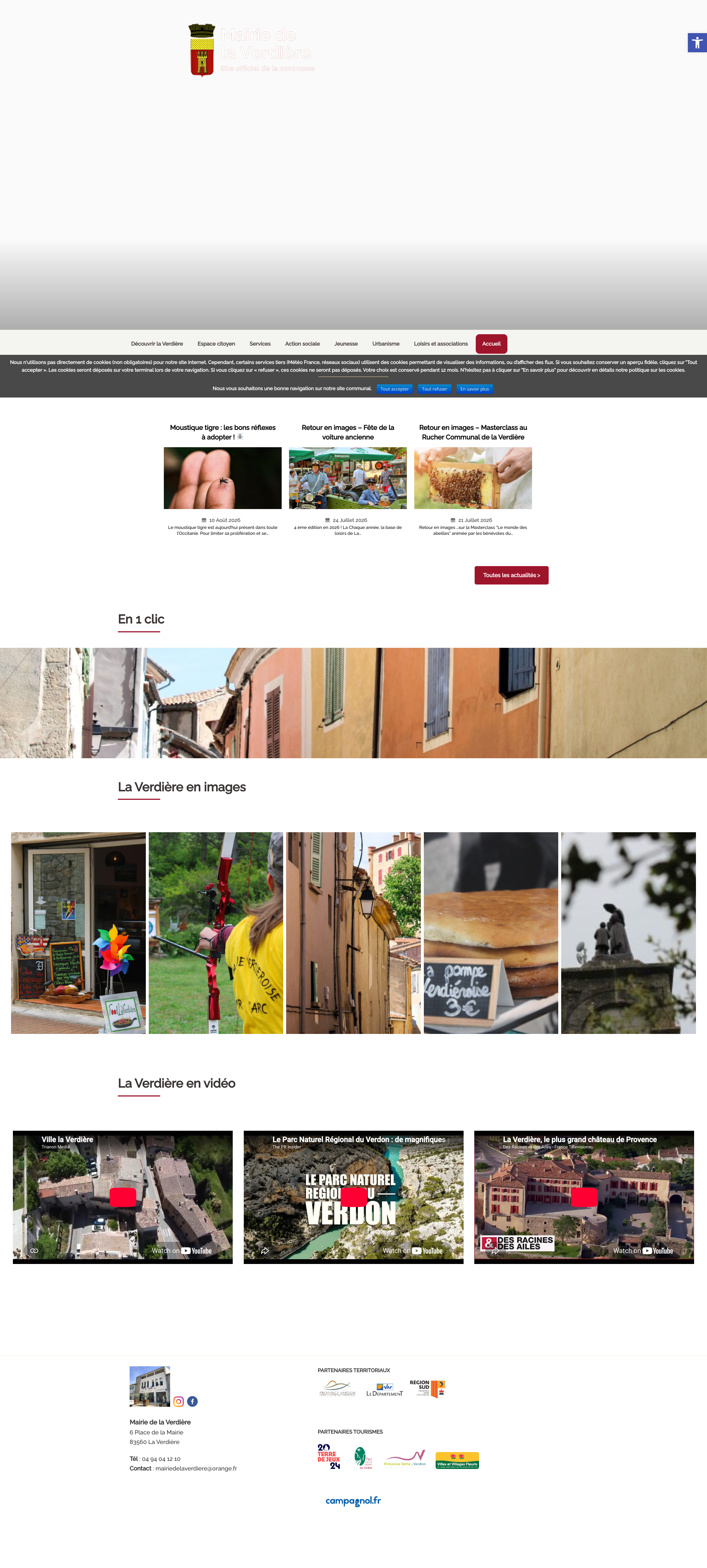 Aperçu du site