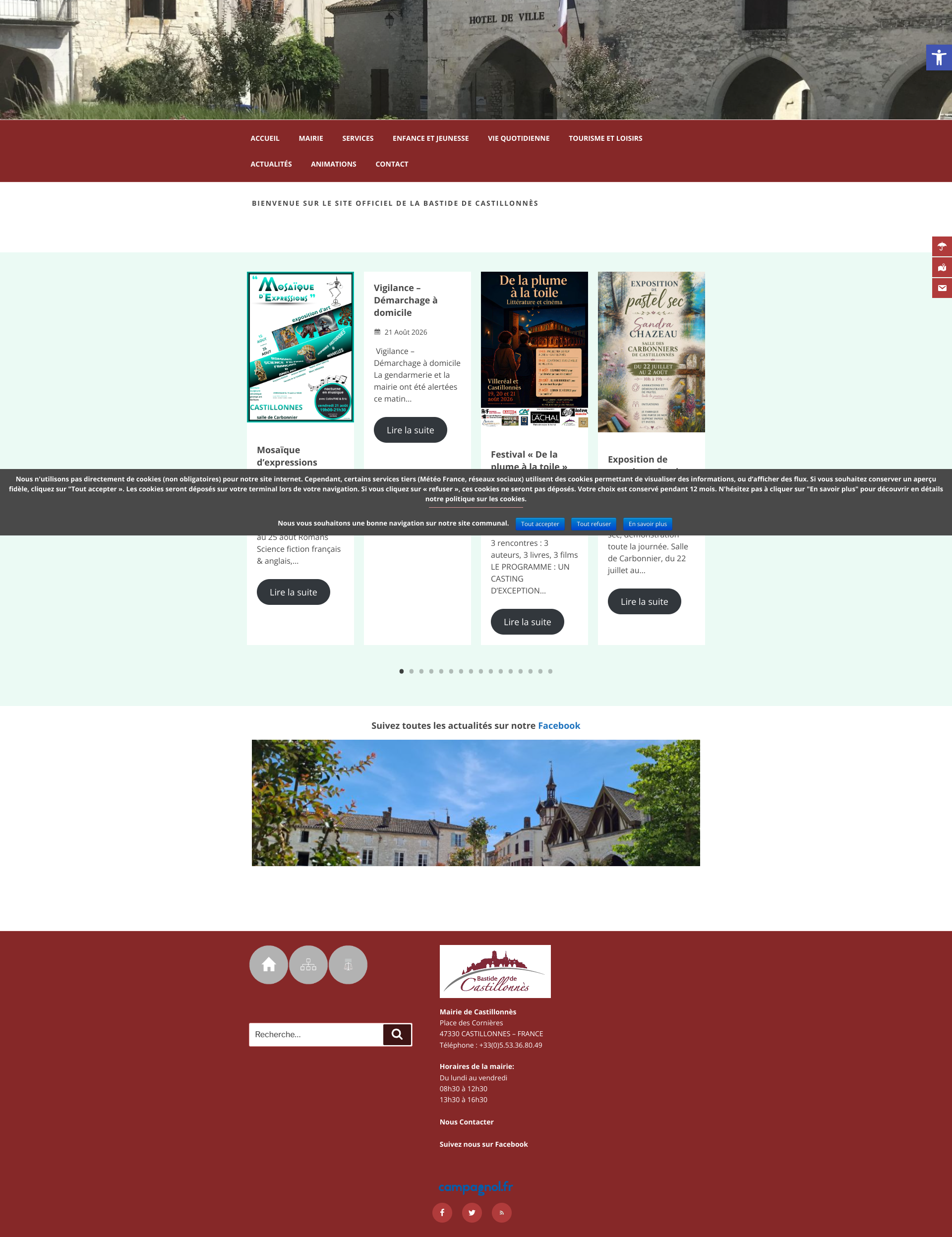 Aperçu du site