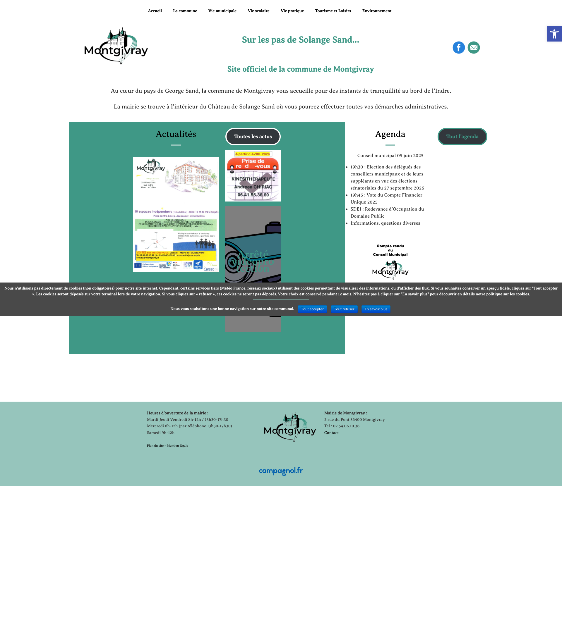 Aperçu du site