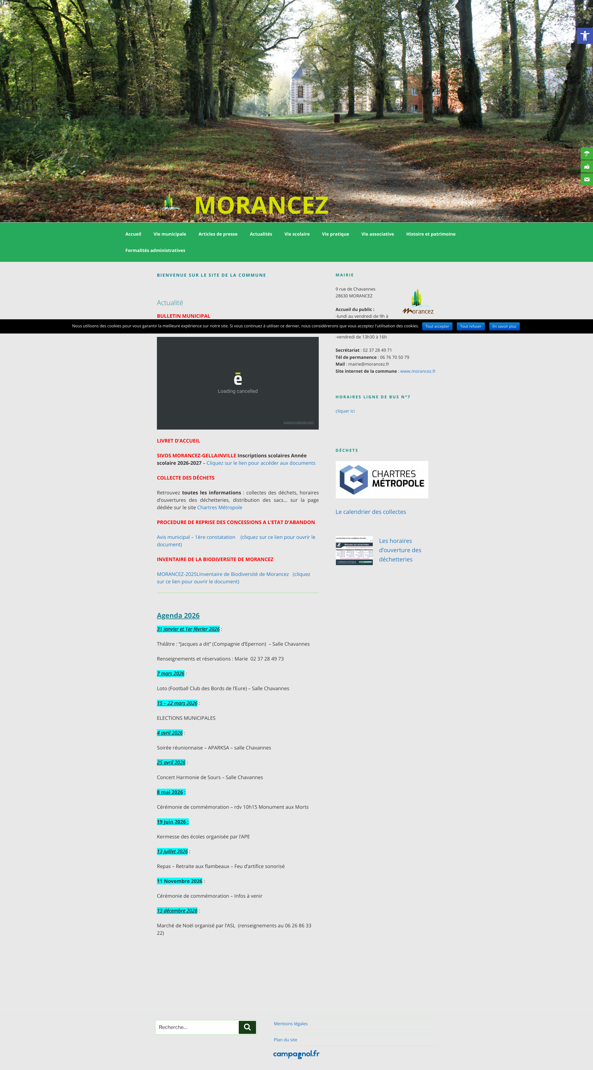 Aperçu du site