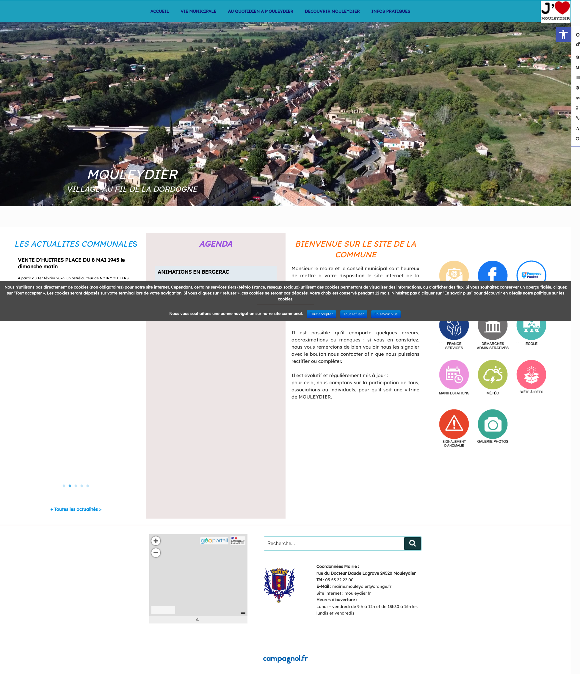 Aperçu du site