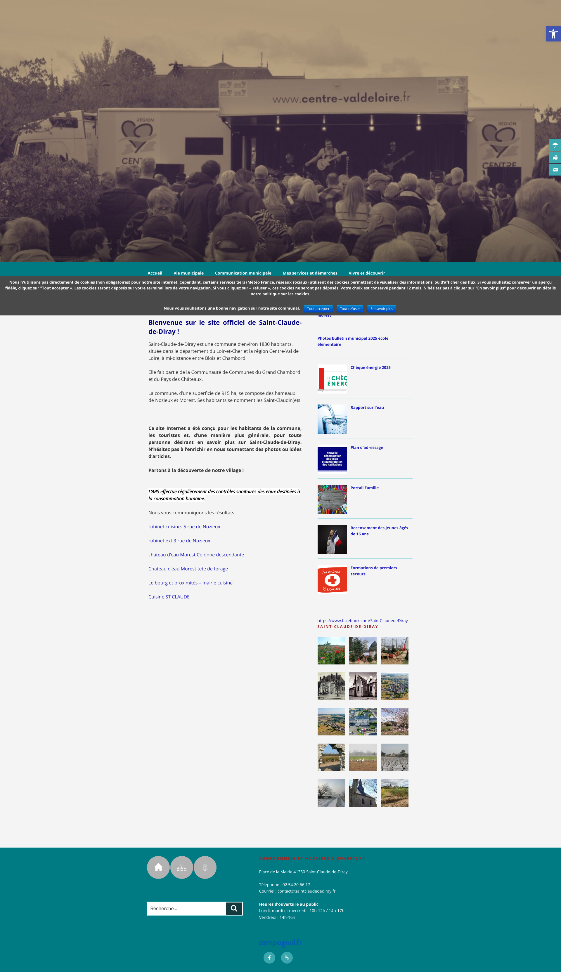 Aperçu du site
