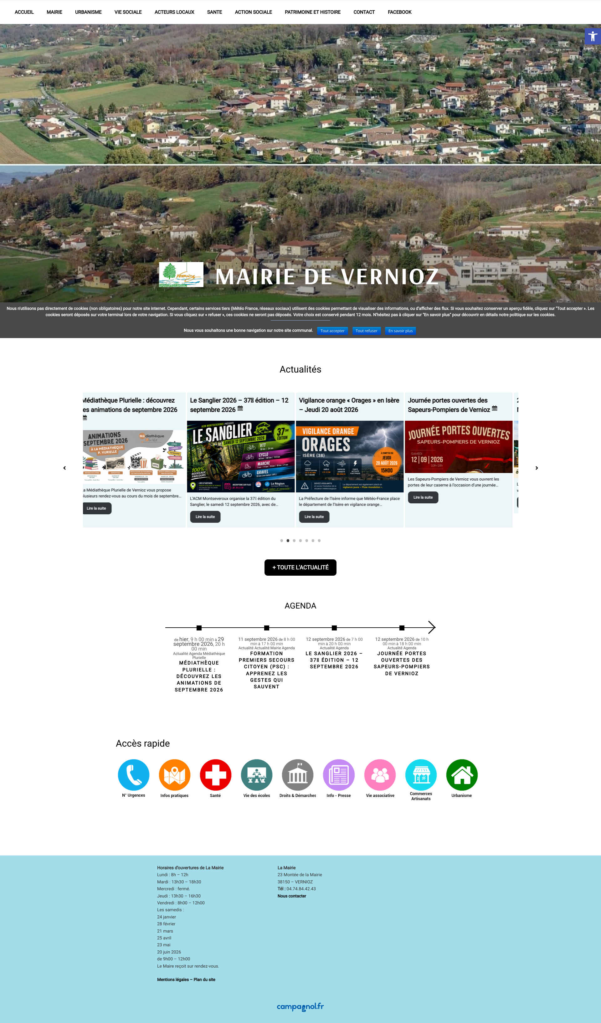 Aperçu du site