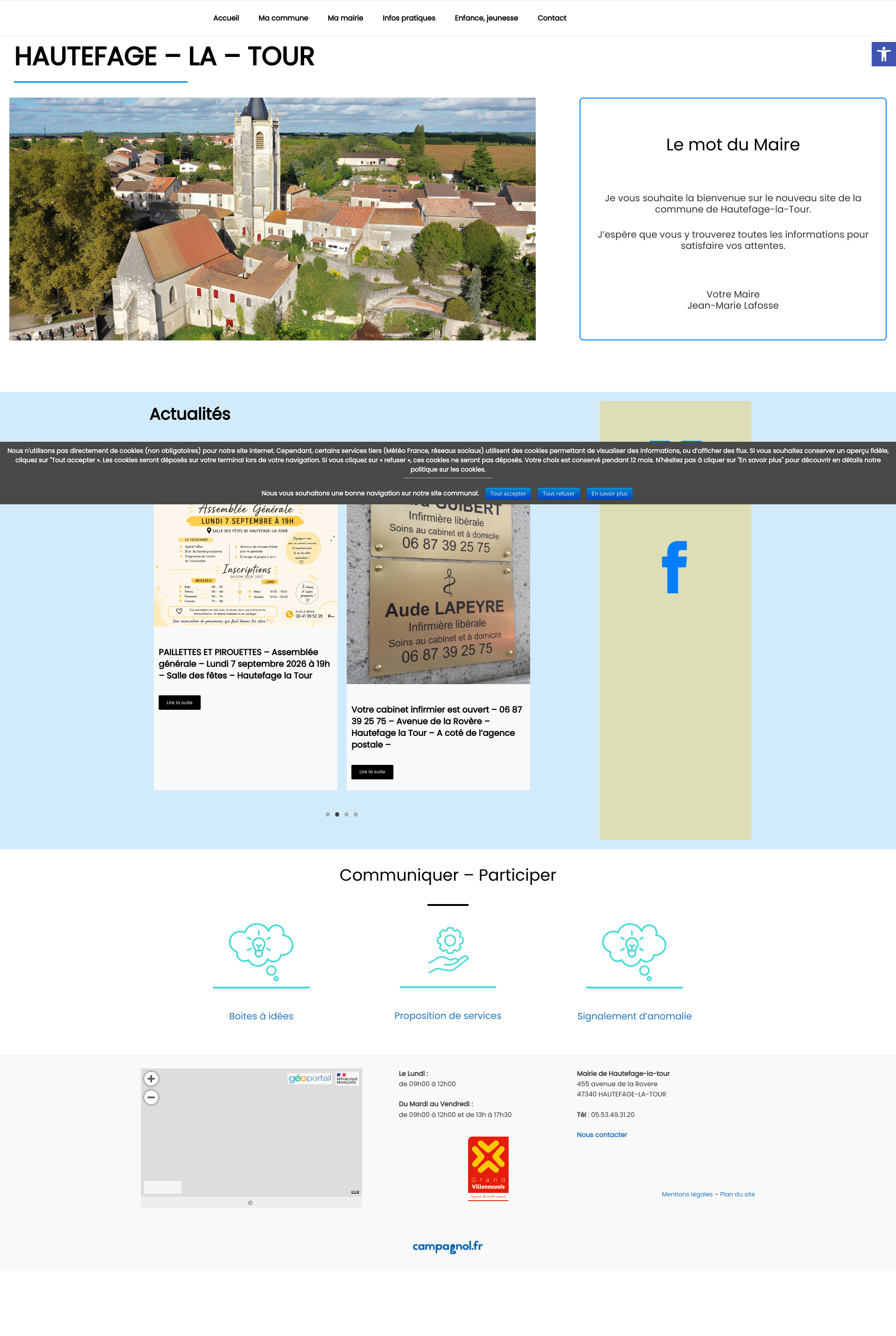 Aperçu du site