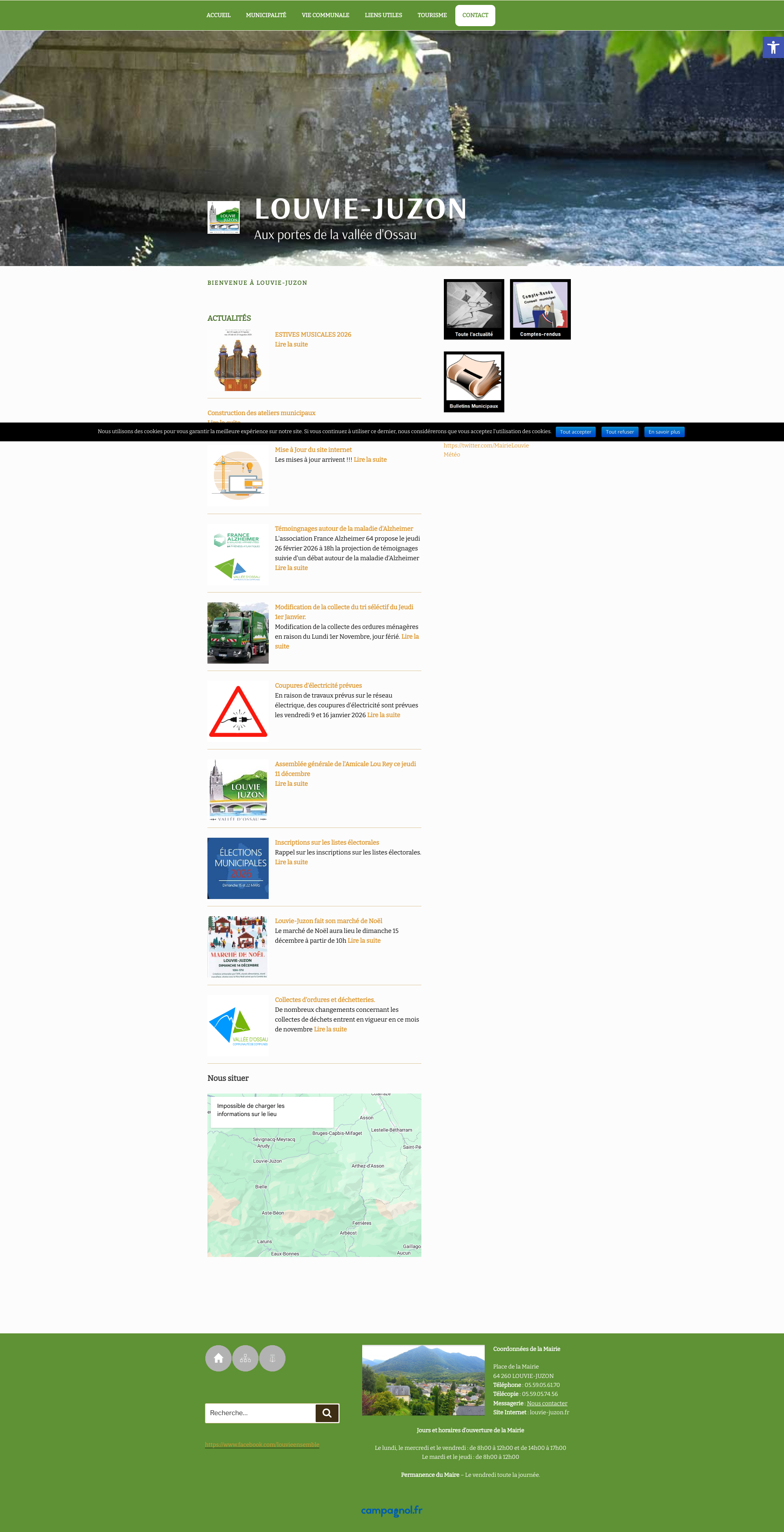 Aperçu du site