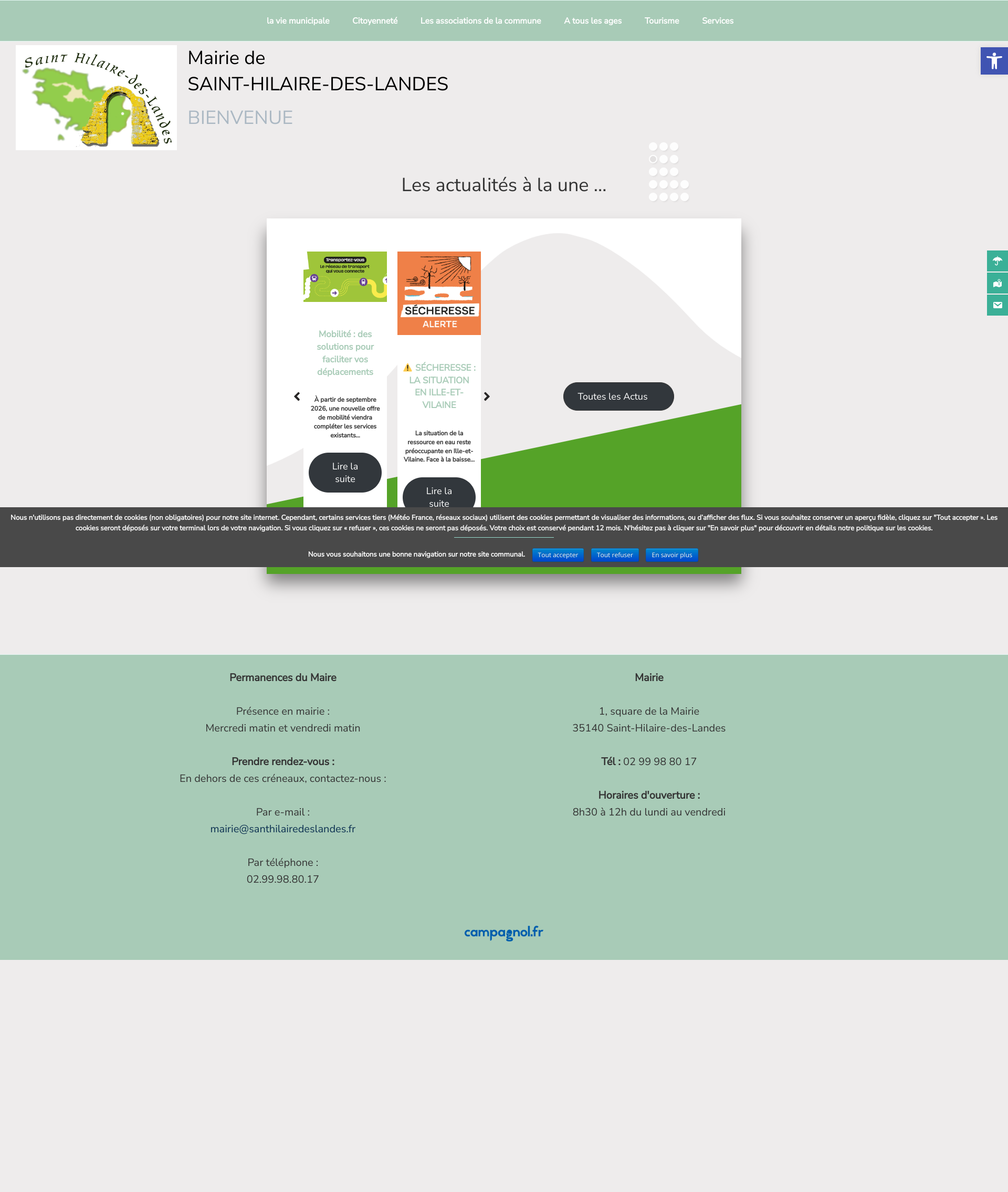 Aperçu du site