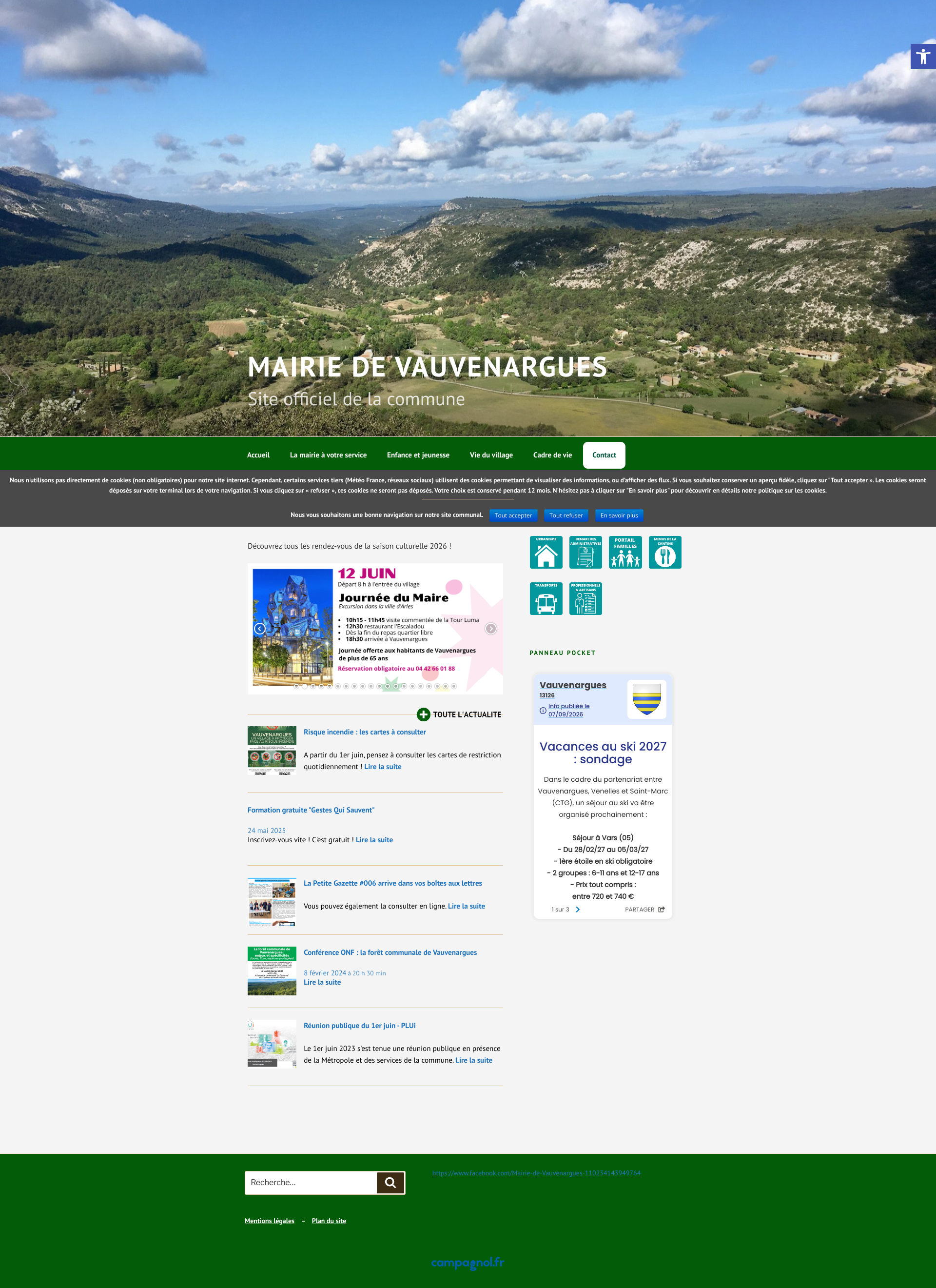 Aperçu du site