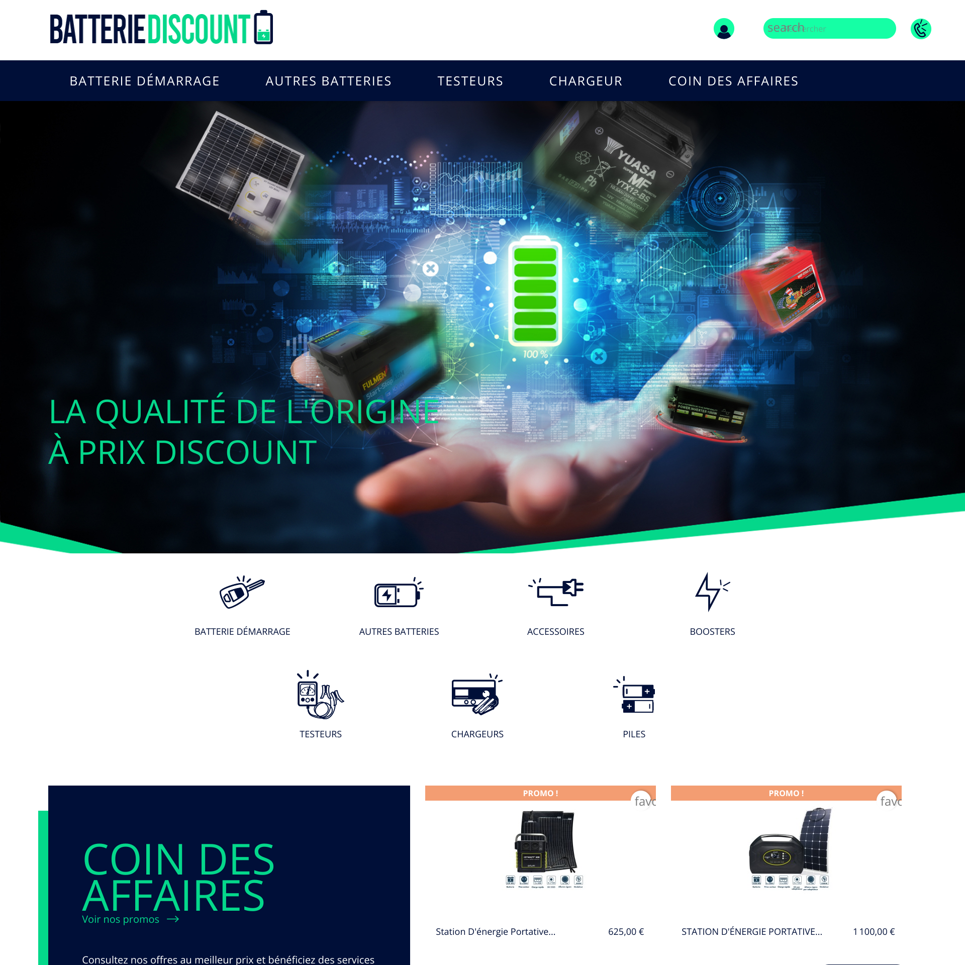 Aperçu du site