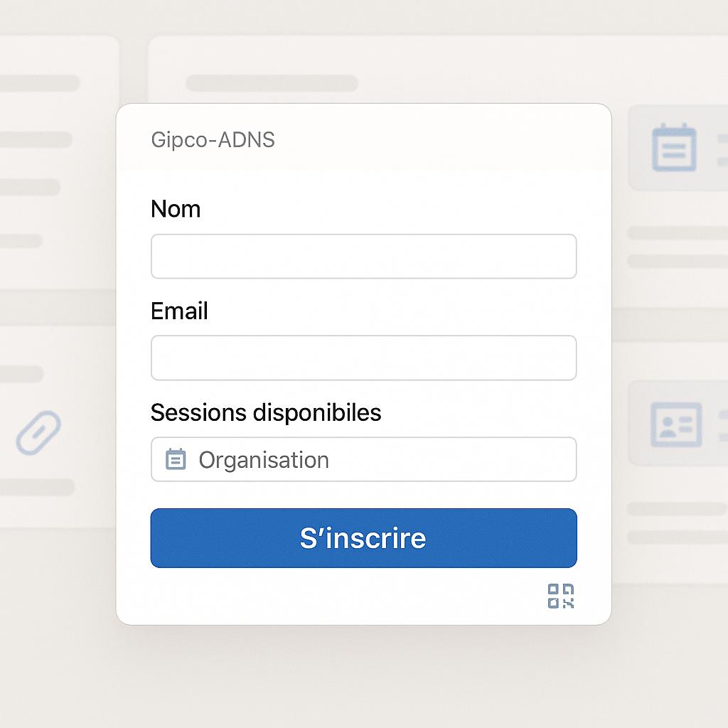 Card Inscriptions simplifiées